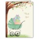 Baby Shower Thank You Cards, Bassinet Green